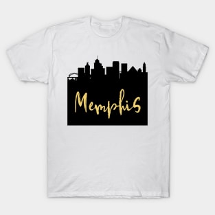 MEMPHIS TENNESSEE DESIGNER SILHOUETTE SKYLINE ART T-Shirt